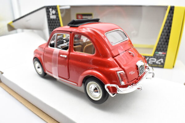 modellino Fiat 500 L 500L auto scala 1:24 burago diecast collezione modellismo - immagine 5