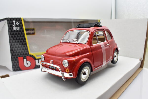 modellino Fiat 500 L 500L auto scala 1:24 burago diecast collezione modellismo - immagine 7