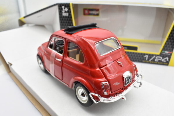modellino Fiat 500 L 500L auto scala 1:24 burago diecast collezione modellismo - immagine 8