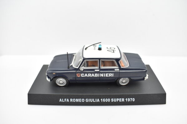 Modellini auto carabinieri da collezione scala 1:43 Alfa Romeo Giulia 1600 Super diecast modellismo da collezione - immagine 2