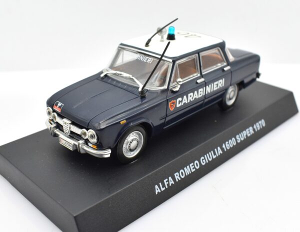 Modellini auto carabinieri da collezione scala 1:43 Alfa Romeo Giulia 1600 Super diecast modellismo da collezione