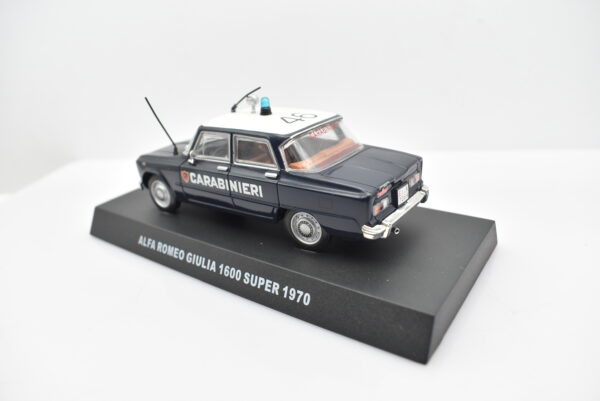 Modellini auto carabinieri da collezione scala 1:43 Alfa Romeo Giulia 1600 Super diecast modellismo da collezione - immagine 4