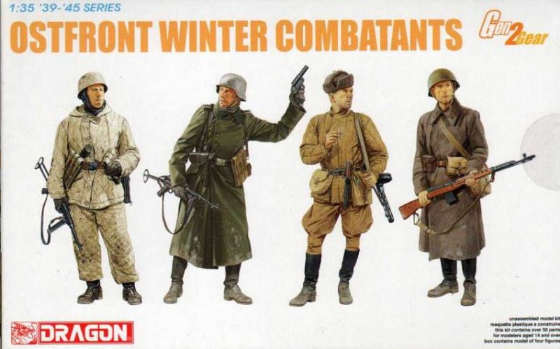 Miniature Dragon OSTFRONT KIT DE COMBATANTS D'HIVER kit d'assemblage de soldat 1:35