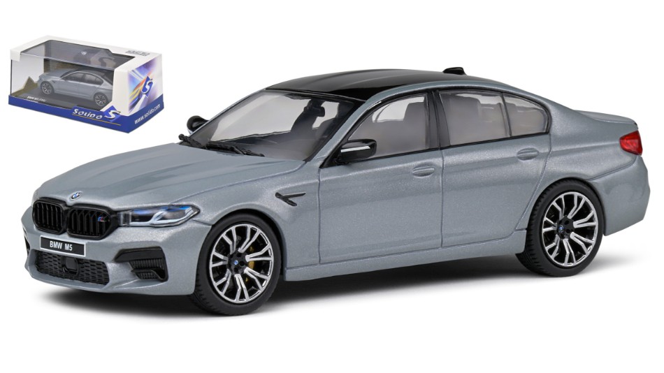 Model car scale 1:43 solido BMW M5 F90 COMPETITION 2021 GRAY diecast CAR