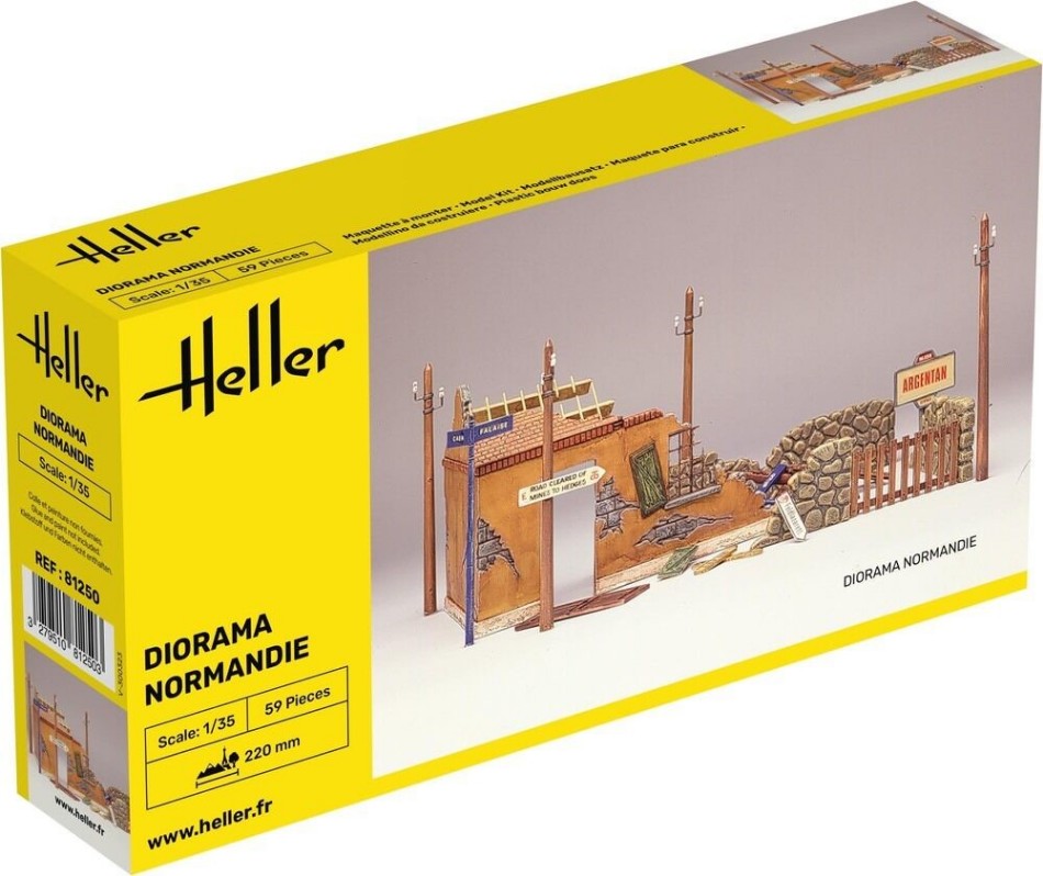 Modellino diorami kit di montaggio Heller DIORAMA NORMANDIE KIT 1:35 ...