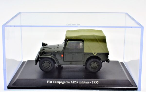 Modellini auto scala 1:43 FIAT CAMPAGNOLA AR55 Militare diecast collezione Norev - immagine 2