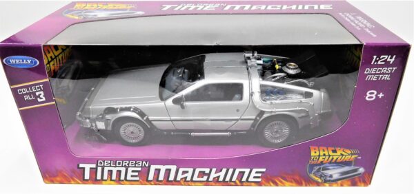 Modellino auto film Ritorno al futuro 1 De Lorean scala 1:24 modellismo da collezione - immagine 2