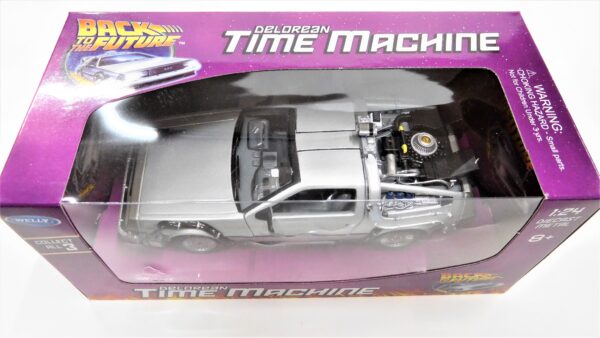 Modellino auto film Ritorno al futuro 1 De Lorean scala 1:24 modellismo da collezione - immagine 3