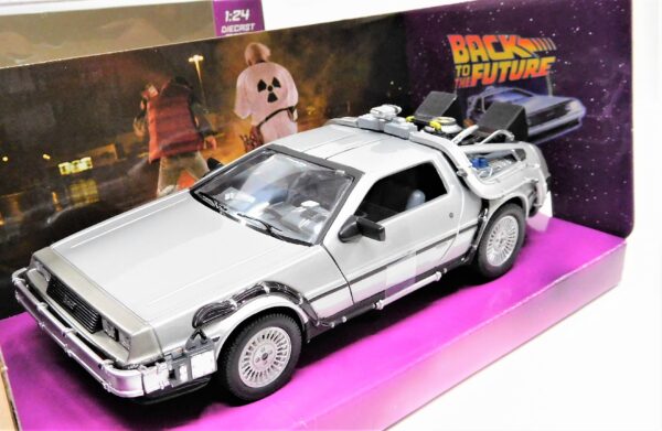 Modellino auto film Ritorno al futuro 1 De Lorean scala 1:24 modellismo da collezione