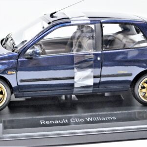 Modellino auto scala 1:18 Norev RENAULT CLIO WILLIAMS 1993 BLUE diecast modellismo statico
