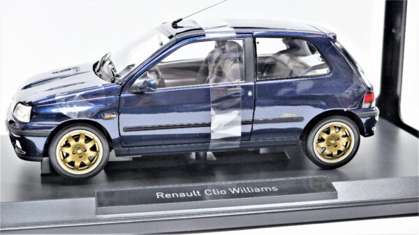 Modellino auto scala 1:18 Norev RENAULT CLIO WILLIAMS 1993 BLUE diecast modellismo statico