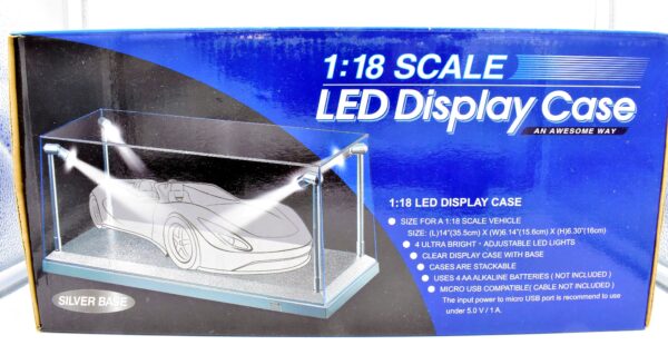 teca box vetrina ESPOSITORE per modellini auto scala 1:18 showcase display case - immagine 10