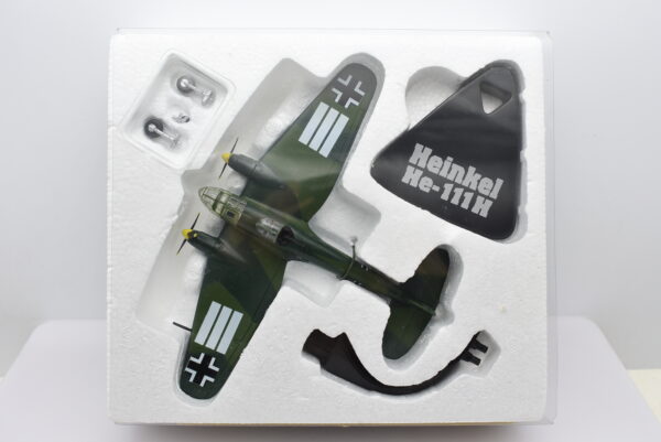 modellini aerei militari da combattimento scala 1:144 Heinkel HE-111 H diecast collezione - immagine 5