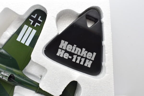 modellini aerei militari da combattimento scala 1:144 Heinkel HE-111 H diecast collezione - immagine 7