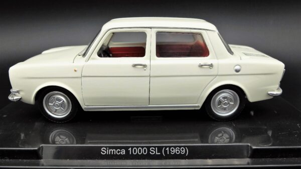Modellino auto SIMCA 1000 scala 1:24 diecast modellismo collezione statico epoca - immagine 6