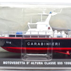 Modellino barca carabinieri scala 1:130 Motovedetta d'altura classe 800 modellismo da collezione