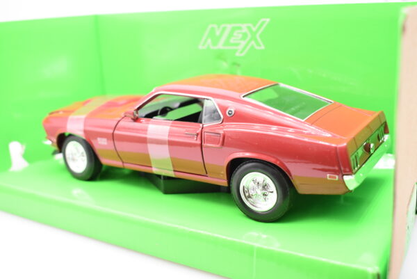Modellino auto scala 1:24 Ford Mustang Boss 429 diecast modellismo da collezione - immagine 4