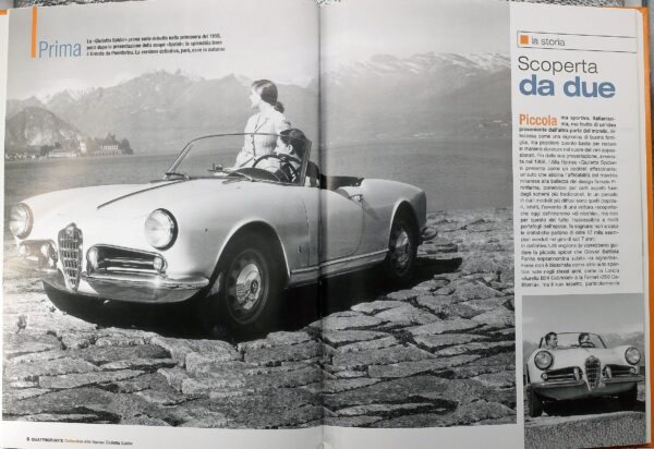 fascicolo Quattroruote Collection ALFA ROMEO GIULIETTA SPIDER modellino auto 1:24 libro book - immagine 3