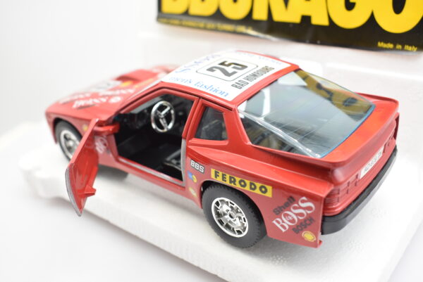 Modellino auto rally scala 1:24 Porsche 924 Turbo GR.2 Burago diecast modellismo da collezione - immagine 5