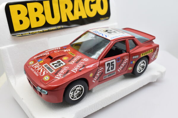 Modellino auto rally scala 1:24 Porsche 924 Turbo GR.2 Burago diecast modellismo da collezione - immagine 8