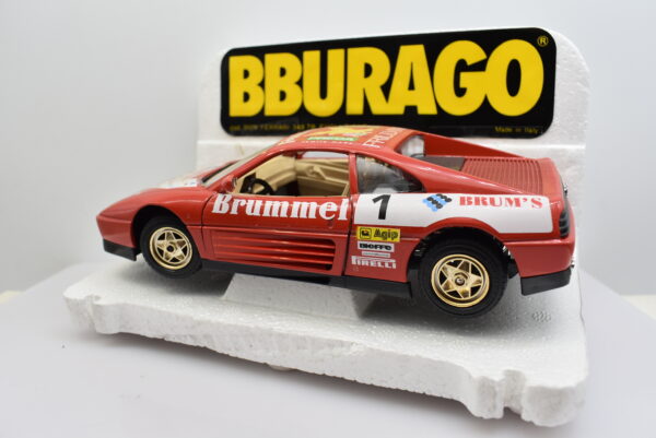 Modellino auto rally scala 1:24 Ferrari 348 tb Evoluzione Burago diecast modellismo da collezione - immagine 4