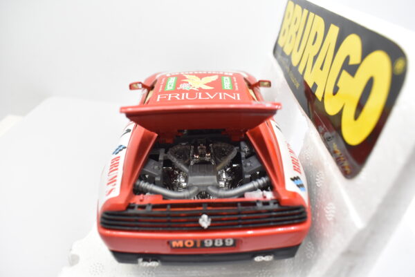 Modellino auto rally scala 1:24 Ferrari 348 tb Evoluzione Burago diecast modellismo da collezione - immagine 9
