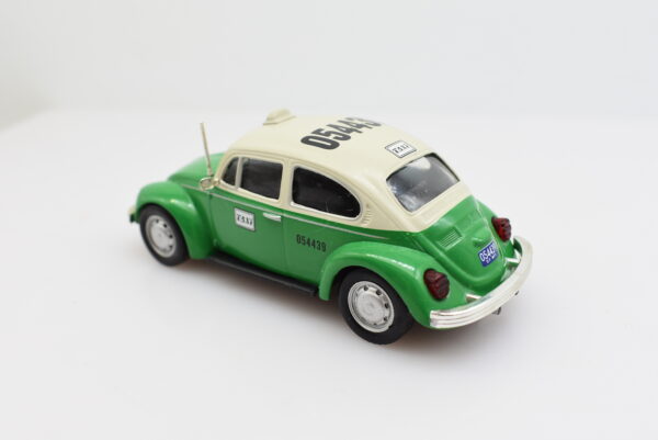 Modellino auto taxi scala 1:43 VW Beetle diecast modellismo da collezione - immagine 4