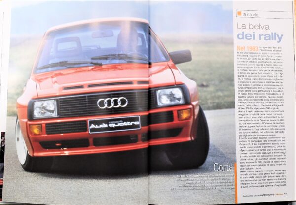 fascicolo Quattroruote Collection AUDI QUATTRO modellino auto 1:24 libro book - immagine 5