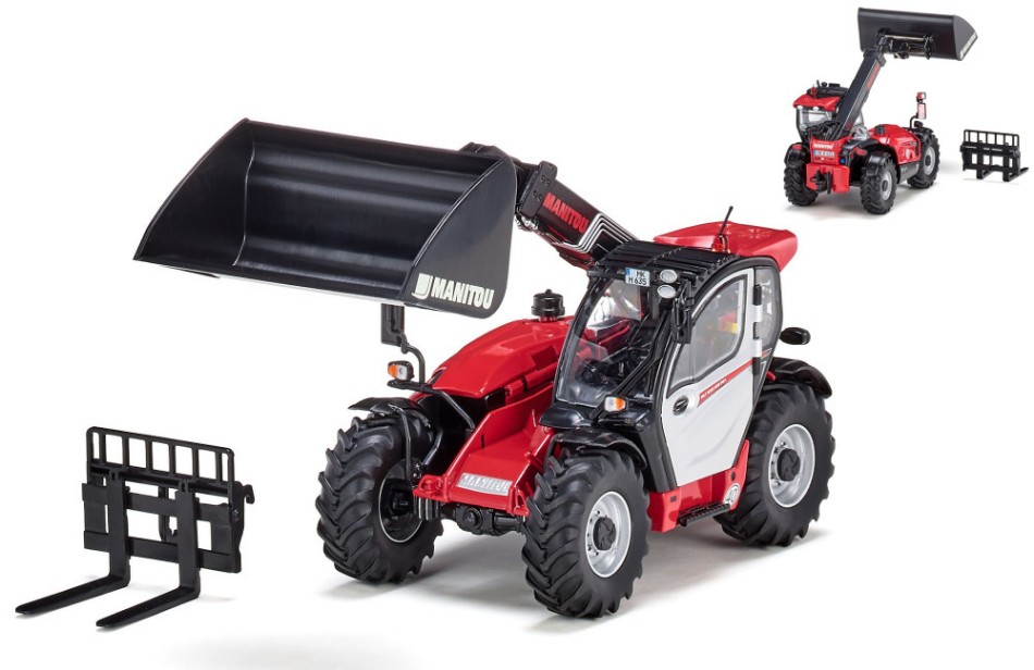 Modellino Wiking PALA TELESCOPICA MANITOU LOADER MLT 635 1