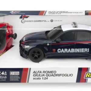Modellino auto radio comandate rc ALFA ROMEO GIULIA CARABINIERI RADIOCOMANDO 1:24