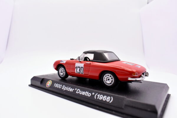 Modellino auto scala 1:43 Alfa Romeo 1600 Spider diecast modellismo da collezione - immagine 3
