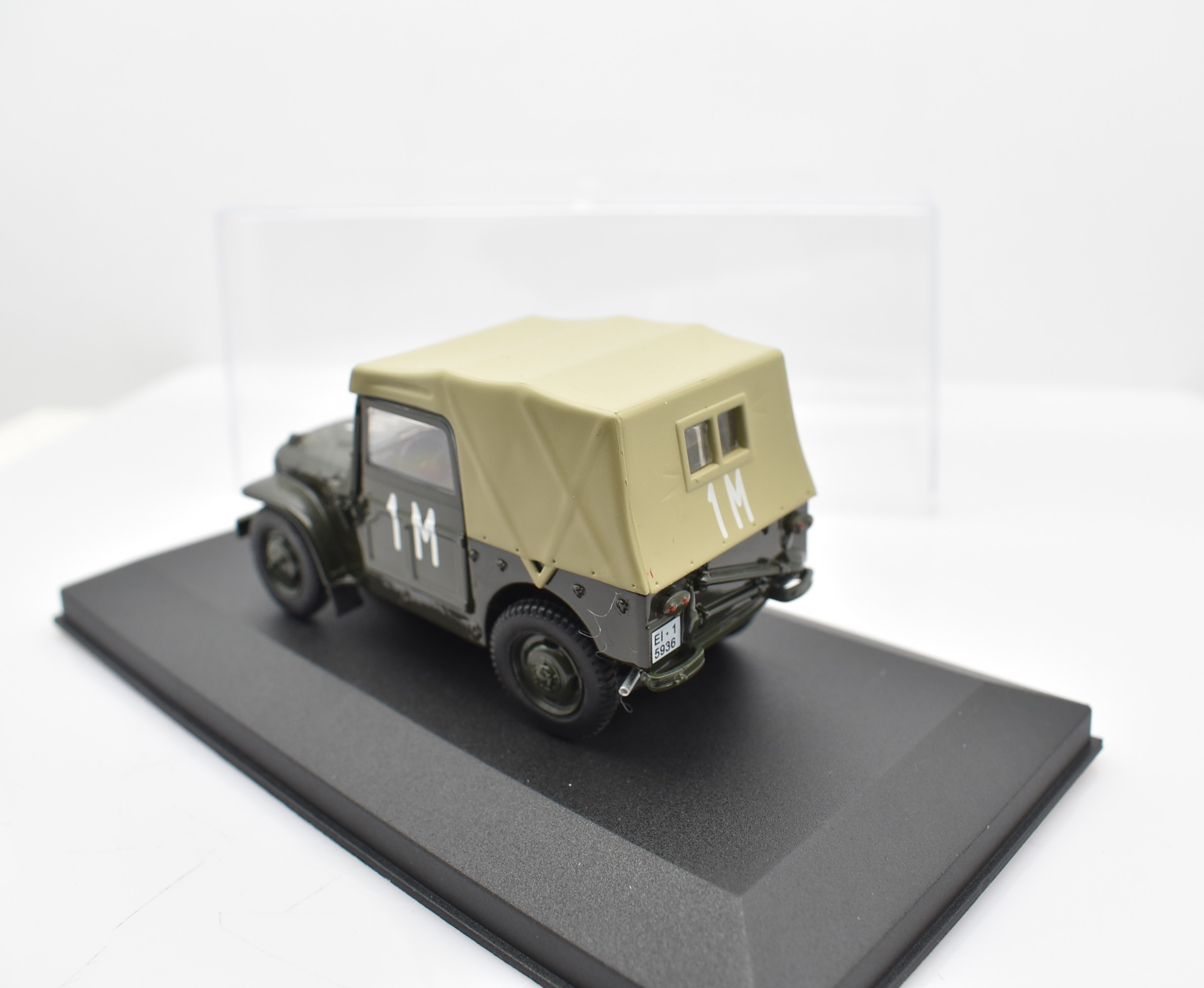 Modellino auto scala 1:43 Fiat Campagnola AR55 Militare Norev diecast modellismo da collezione - immagine 4