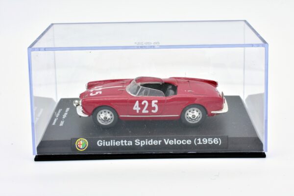 Modellino auto scala 1:43 Alfa Romeo Giulietta Spider Veloce diecast modellismo da collezione - immagine 2