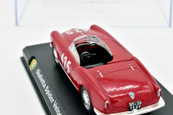 Modellino auto scala 1:43 Alfa Romeo Giulietta Spider Veloce diecast modellismo da collezione - immagine 5