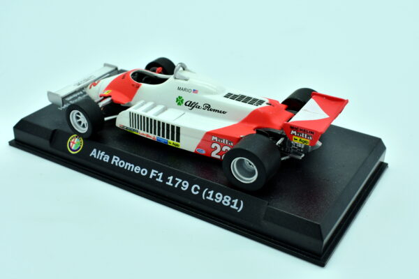 Modellino auto scala 1:43 Alfa Romeo F1 179 C diecast modellismo da collezione - immagine 4