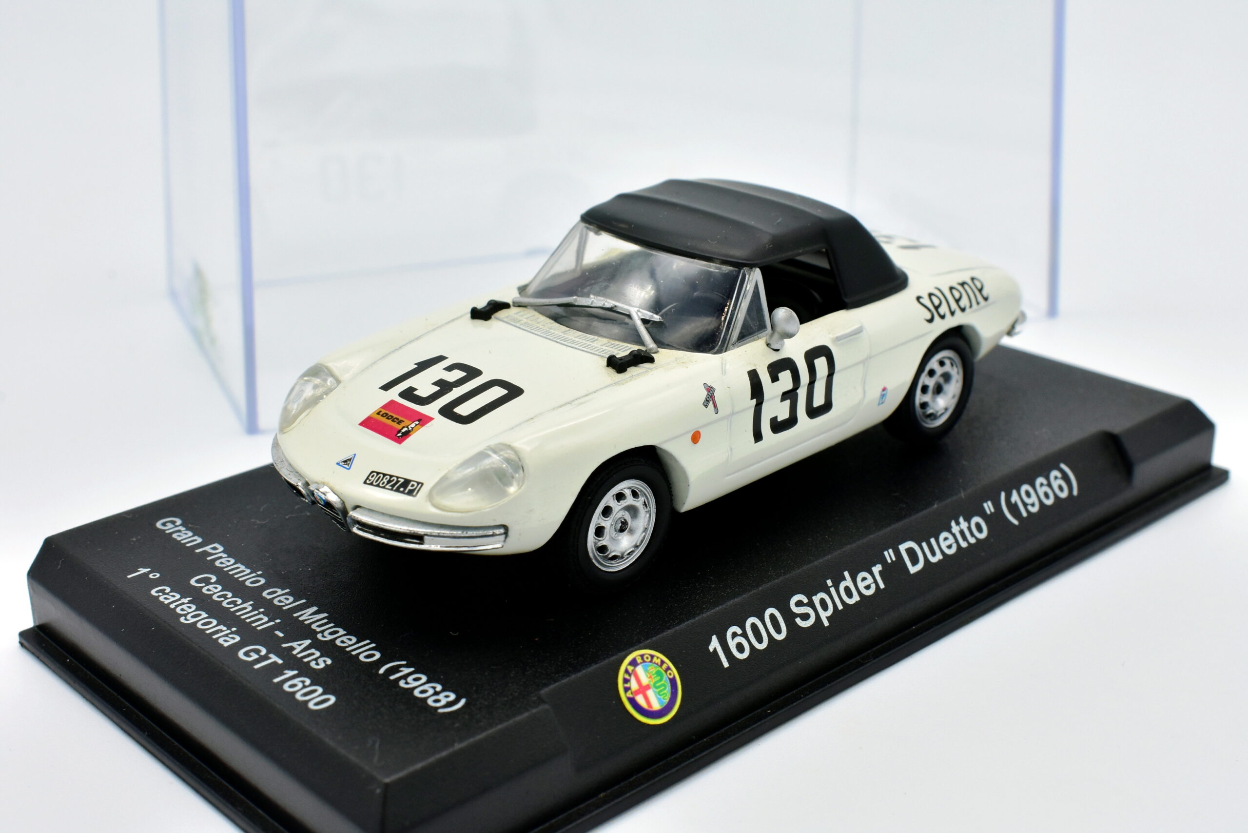 Modellino auto scala 1:43 Alfa Romeo DUETTO 1600 Spider diecast modellismo da collezione