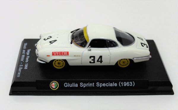 Modellino auto scala 1:43 Alfa Romeo Giulia Sprint Speciale diecast modellismo da collezione - immagine 2