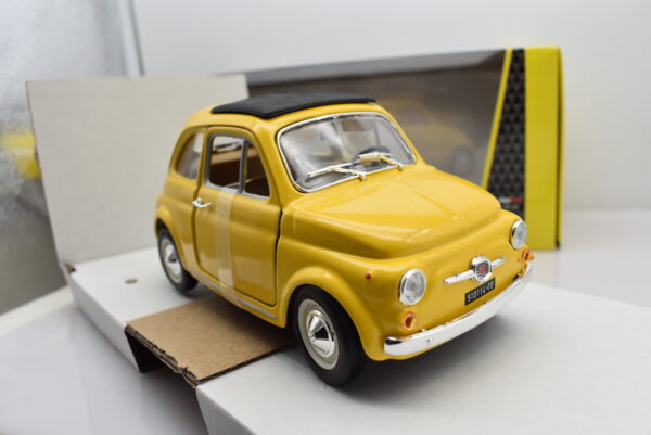 modellino Fiat 500 F 500F auto scala 1:24 burago diecast collezione modellismo - immagine 7