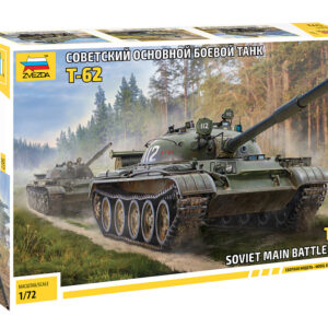 Modellino carri armati TANK model kit di montaggio Zvezda  T-62 SOVIET MAIN BATTLE TANK KIT 1:72