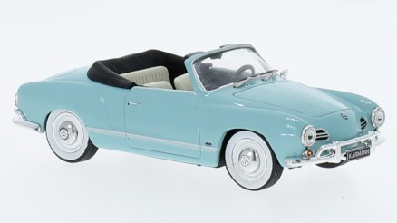 Modellino auto scala 1:43 Ixo VW KARMANN GHIA 1955 BLUE modellismo statico collezione
