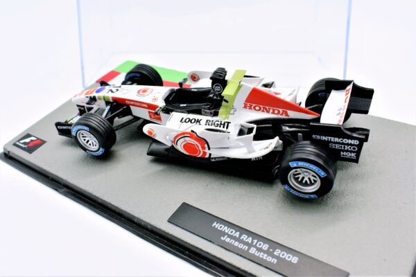 Modellini auto FORMULA 1 scala 1:43 HONDA RA106 Button collezione ixo - immagine 4