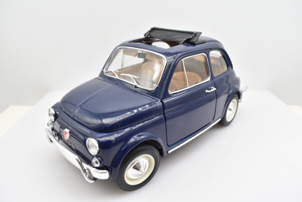 Modellino auto FIAT 500 L scala 1:16 Burago diecast modellismo da collezione - immagine 4