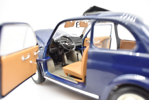 Modellino auto FIAT 500 L scala 1:16 Burago diecast modellismo da collezione - immagine 8