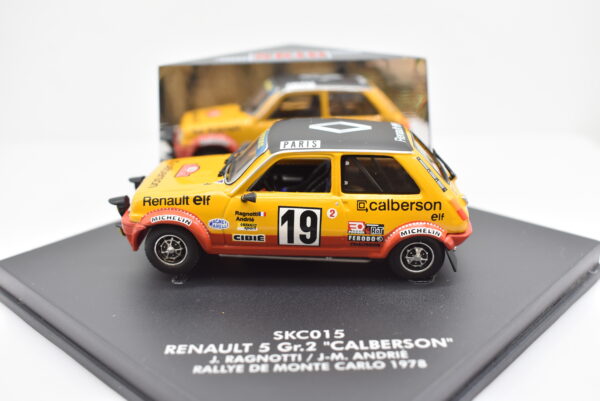 Modellino auto rally scala 1:43 Renault 5 Vitesse diecast modellismo da collezione - immagine 3