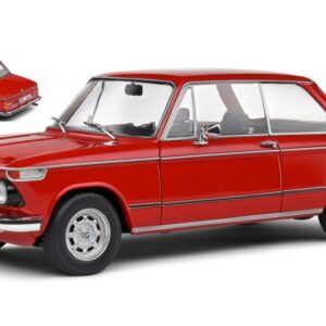 Modellino auto scala 1:18 Solido BMW 1602 1971 RED diecast modellismo statico