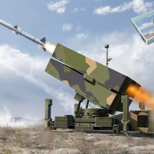 Modellino LANCIAMISSILI NASAMS Norwegian Advanced Surface-to-Air Missile KIT 1:35