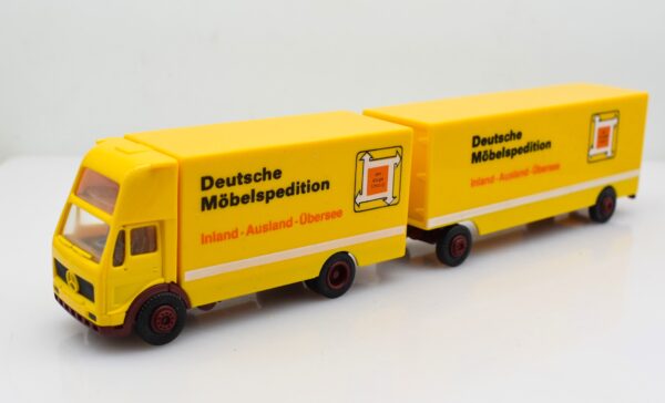 Herpa modellino camion scala 1:87 Mercedes Benz NG Deutsche Möbelspedition modellismo da collezione - immagine 3