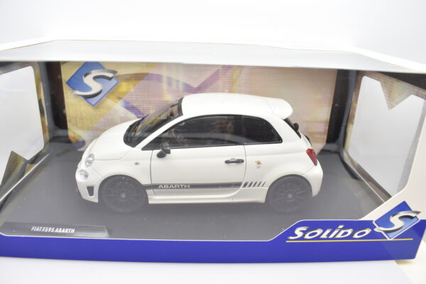 Modellino auto scala 1:18 Fiat 500 F595 Abarth Solido diecast modellismo da collezione - immagine 5