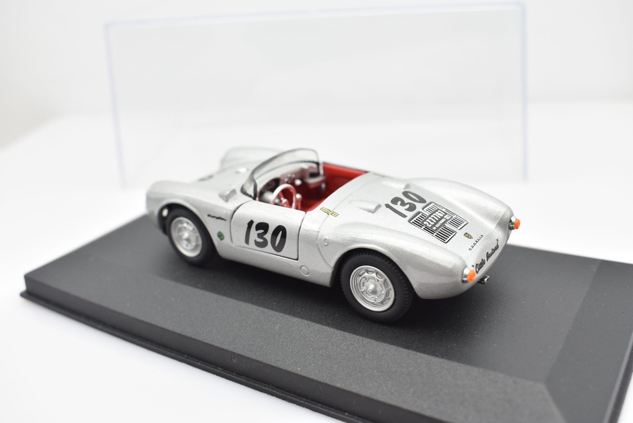 Modellino auto scala 1:43 Porsche 550A Spyder diecast modellismo da collezione - immagine 7