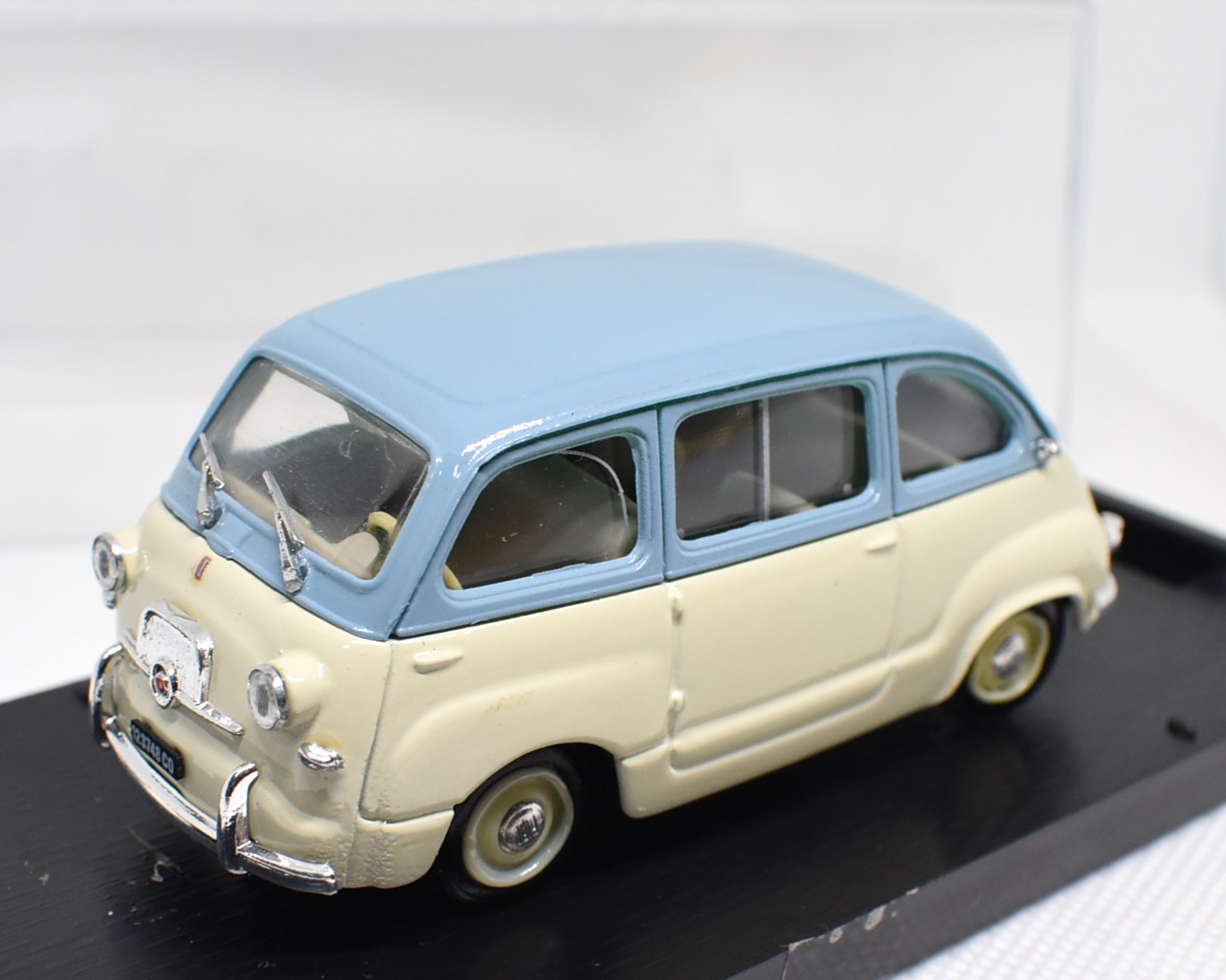 Brumm BM0248-04 FIAT 600 CONVERTIBILE APERTA 1956 AZZURRO CENERE 1:43 - 10